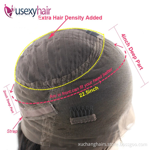 Wholesale wigs 100% human hair 360 transparent lace frontal wig hair natural glueless full lace brazilian human hair wig